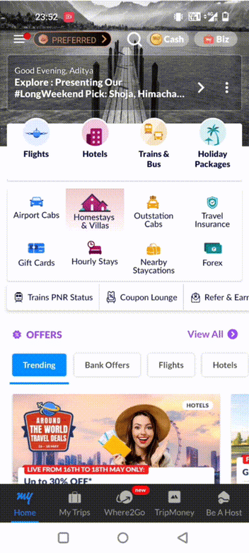 MakeMyTrip_real_time_in_app_messages_with_coupons_to_users