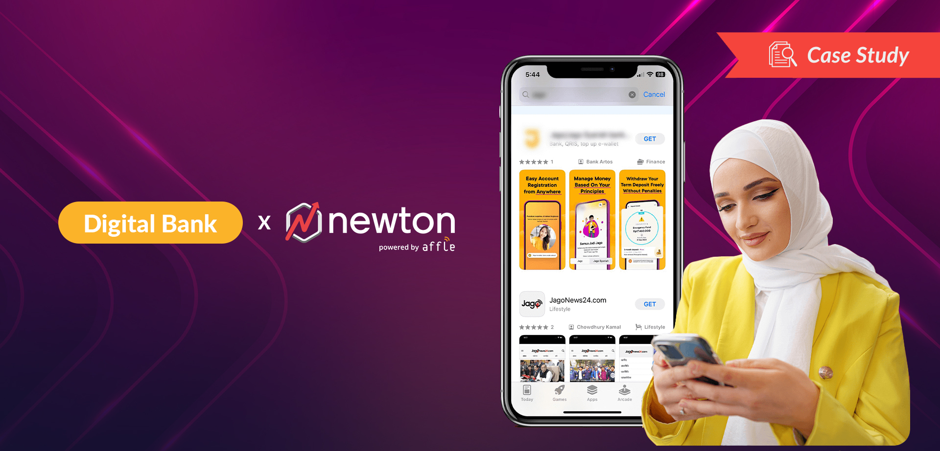 Indonesia’s premier digital bank grew its app installs by 2X using Newton
