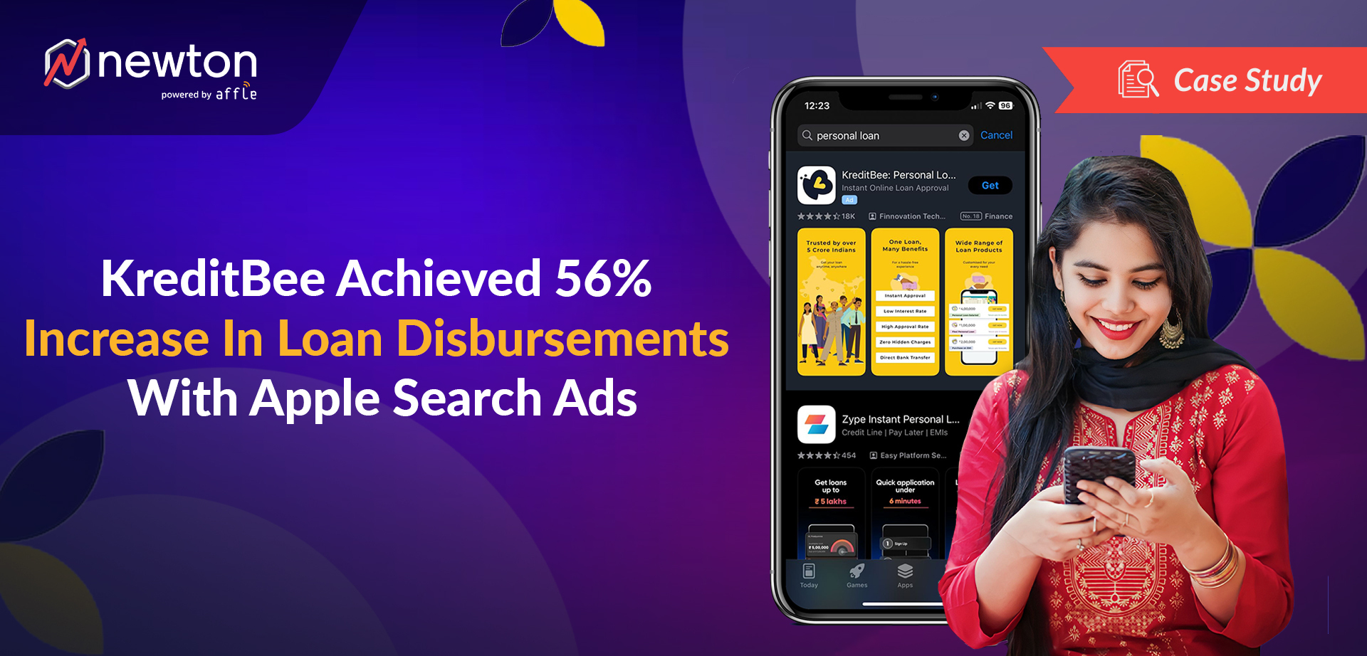 KreditBee achieved 56% increase in loan disbursements with full-funnel Apple Ads campaigns